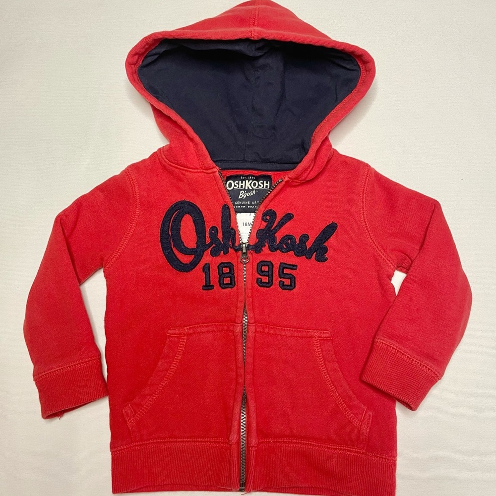 Osh kosh red hoodie